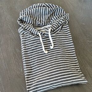 Hanes Gray Striped Hoodie